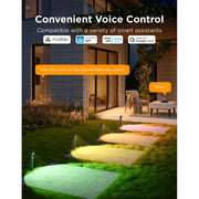 Govee H3501 Outdoor Pathway Lights 2 Lite, Smart RGBW LED, IP67 Waterproof, 8-Pack, App Control