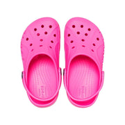 Crocs Baya Kids Glitter Clogs, Winter White, Size 2, Lightweight Water-Friendly Slip-On, 207014