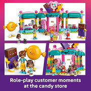 LEGO 6526849 Friends Heartlake City Candy Store Building Toy - Pretend Play Set with 2 Minifigures & Cat Figure for Kids Ages 6+