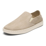 OluKai Pehuea Luxe Suede Slip-On Sneakers for Ladies - Tapa/Tapa - 8M