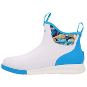 XTRATUF Guy Harvey Ankle Sport Deck Boots for Men - White/Wahoo - 12M