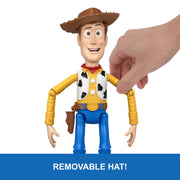 Mattel Disney Pixar Toy Story 5 Running Woody 12 Inch Action Figure with 50 Plus Movie Phrases and Sounds