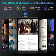 Headwolf T606 Android 14 Tablet 10 inch Tablets, WPad5 Octa Core FHD 1920 * 1200 Display Android Tablet, 8GB RAM + 128GB ROM, Widevine L1 Support, 5500mAh, WiFi Tablet PC