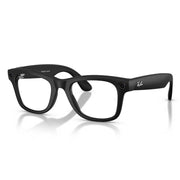 Ray-Ban Meta Wayfarer Large Smart AI Glasses, Matte Black, Clear Lenses, 12 MP Ultra-Wide Camera, 3K Ultra HD Video, Open-Ear Audio, 0RW4012