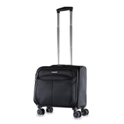 American Green Travel Madison Laptop Carry-On Spinner Briefcase, Black, 17 in, LP020