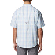 Columbia PFG Super Tamiami Short-Sleeve Button-Down Shirt - Collegiate Navy Gradient Check - L