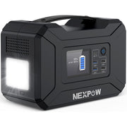 Nexpow YP-300W Portable Solar Generator Power Station 296Watts 80000mAh for Outdoors Camping Fishing Home