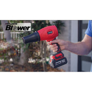 Bullseye Pro Cordless Leaf Blower with 20V Lithium-Ion Battery, 21,000 RPM, 100 CFM, Variable-Speed Trigger, Lightweight Design