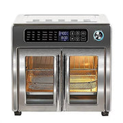 Emeril Lagasse ELFD-360 Stainless Steel 6 QT Digital Extra Large Air Fryer Convection Toaster Oven With French Doors
