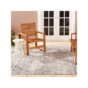 Nicole Miller Patio Sofia Fleur Medallion Loomed Rectangular Indoor Outdoor Area Rug - GRAY ONE SIZE