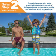 SwimWays Swim Vest  Learn To Swim Personal Flotation Device for Kids 2-4 Years