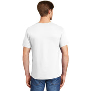 Hanes Men's 5-Pack White Cotton Crew Neck T-Shirts, Tagless, Lay-Flat Collar, Size L, 5280