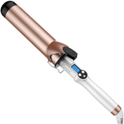 Hoson 2 Inch Hair Curling Iron, Extra-Large Ceramic Tourmaline Barrel, Adjustable 225F-450F with LCD Display, Dual Voltage, Glove Included, X8399-38