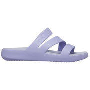 Crocs Getaway Strappy Platform Heeled Sandals for Women, Mystic Purple, Size 7, 1.3 Inch Heel, 209587
