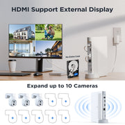 TOGUARD Security Camera System SC23, 10-Channel Solar-Powered 4MP Dome Cameras with 360 Pan Tilt, Two-Way Audio, IP66 Waterproof, Night Vision, 500GB HDD