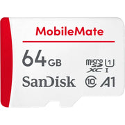 SanDisk SDSQUA4-064G-AW6HA 64GB MobileMate microSDXC UHS-1 Memory Card with Adapter