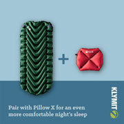 Klymit Static V Sleeping Pad, One Size, Green - Lightweight