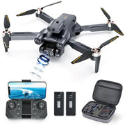 AUOSHI WWJ200000513 Drone with 4K Camera AUOSHI RC Quadcopter with High Speed Brushless Motor, Altitude Hold, Waypoint Fly, 2 Batteries, Carrying Case
