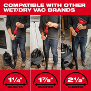 Milwaukee MWK49-90-2023 Air-Tip 16 in. L Shop Vac 3 in 1 Wet/Dry Vac Crevice Tool 1 pc