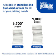 Brother TN810C Standard Yield Cyan Toner Cartridge, 6,500 Page Yield