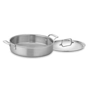 Cuisinart MultiClad Pro Stainless Steel 5.5 Quart Casserole with Cover, Brushed Silver, MCP55-30N