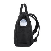 Baby Boom Puffer Backpack Diaper Bag Tote, Large, Black, Convertible with PEVA-Lined Changing Pad
