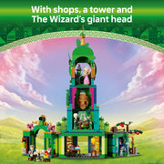 LEGO 6512680 Wicked Welcome to Emerald City Collectible Toy, Dollhouse Playset w/Glinda & Elphaba Mini Dolls, 75684