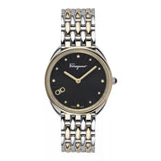 Ferragamo SFYN00820 Womens Cuir Two Tone 34mm Bracelet Fashion Watch