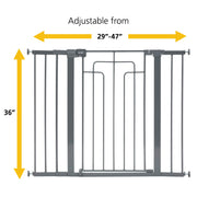 Safety 1st GA205GRY2 Contemporary Tall-and-Wide Gate, Grey