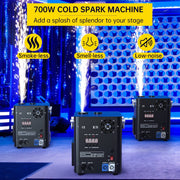 VIPQV 2Pcs 700W Large Cold Spark Firework Machine
