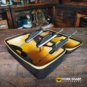 Work Sharp Precision Adjust Upgrade Kit, 7-Piece Abrasive Set with Coarse to Fine Grit, Leather Strop, Ceramic Serration Sharpener, Black, WSA0004772