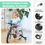 JMMD 6-in-1 Toddler Bike with Push Handle, 12