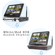 Hiseeu WNKIT-10V-4HB612-1T Security Camera System with 10.1 Monitor 10CH 1TB Hard Drive NVR, Wireless Wifi Cameras for R