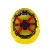 Milwaukee 48-73-1122 BOLT Yellow Type 1 Class E Front Brim Non-Vented Hard Hat with 6-Point Ratcheting Suspension