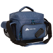 Ozark Trail Medium Saltwater Fishing Tackle Bag with 7 Compartments, 4 Utility Boxes, Washed Indigo, Polyester, OTA025OT-WITS