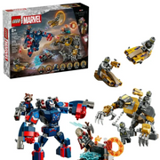 LEGO 6527611 Marvel Avengers Endgame Thor vs Chitauri Building Set with Iron Patriot Mech, 7 Minifigures, 373 Pieces, Ages 8+