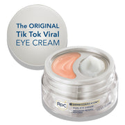 RoC Derm Correxion Dual Eye Cream with Advanced Retinol and Peptides, Lifts Eyelids, Reduces Puffiness and Dark Circles, Fragrance-Free, 0.68 Fl Oz