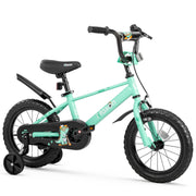 Ktaxon 12 Inch Dino Kids Bike with Dinosaur Design, Adjustable Seat and Handlebar, Dual Brakes, Training Wheels for Toddlers 32-41 in