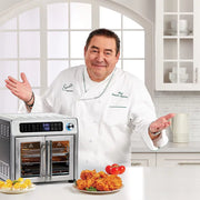 Emeril Lagasse FAFO-001 26 QT Extra Large Air Fryer, Convection Toaster Oven with French Doors, Stainless Steel