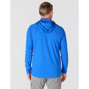 Carhartt Men's Force Relaxed Fit Midweight Long-Sleeve Hooded T-Shirt with FastDry Sweat-Wicking and UPF 25+ Sun Protection, Electric Indigo, X-Large, 106654