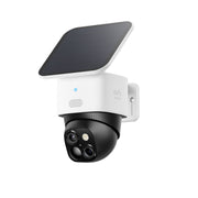 Eufy SoloCam S340 Outdoor Security Camera, Solar Powered, 3K Dual Cameras, 360 Pan, 70 Tilt, 8X Zoom, White, T8170Z21