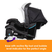 Baby Trend EZ-Lift Pro Infant Car Seat, Lightweight, Plush Cushioning, Adjustable Harness, Dash Black, 92407677