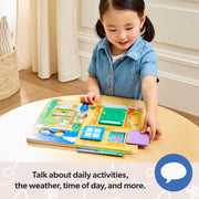 Melissa & Doug Sesame Street Wooden Daily Routines Activity Board, Interactive Learning Toy for Toddlers, FSC-Certified Wood, Multi-Color