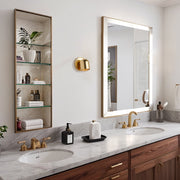 Lily Interiors Small Dome LED Wall Sconce, Polished Gold Brass, Integrated 420 Lumens, Damp Rated, LBJ-WL-DOLEMAN-01-G