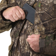 Realtree APX Insulated Hunting Parka, Waterproof, Windproof, Breathable, Sherpa-Lined Pockets, Adjustable Hood, Safety Harness Compatible, Mid-Length, Sizes S-3XL