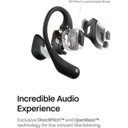Shokz T910 Openfit Open-Ear True Wireless Bluetooth Headphones with Microphone, Black