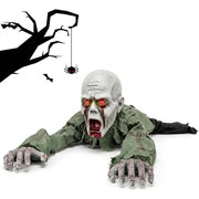 ARVOV Electric Halloween Crawling Zombie Ghost Animatronic with Voice-Activated Horror Sounds, Glowing Eyes, Durable All-Weather Plastic, Indoor Outdoor Halloween Decor, 41.7 in, 20926318943