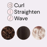 L'ange Hair 42-964D-6C9DB259E6FF 2-in-1 Curling Wand & Titanium Flat Iron Hair Straightener & Professional Curler