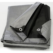 Tarp, 14x14 Weave, 10' X 20', Silver/Black