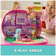 Spin Master Paw Patrol Skye's World Pupcation Rescue Set with Skye, Liberty, Everest Figures, 12-Inch Fabric RV Camper, Interactive Rescue Accessories